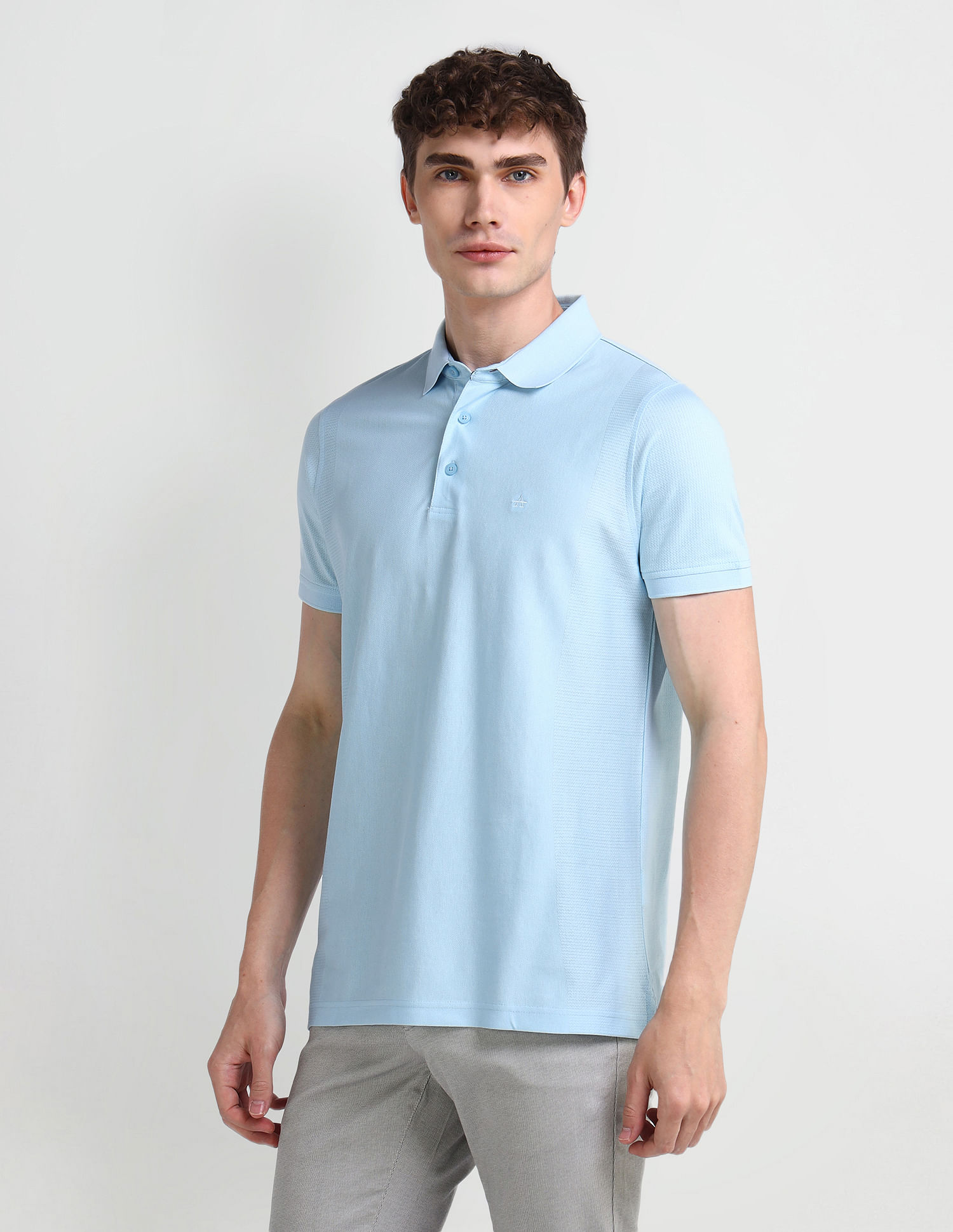 Arrow Textured Regular Fit Polo Shirt