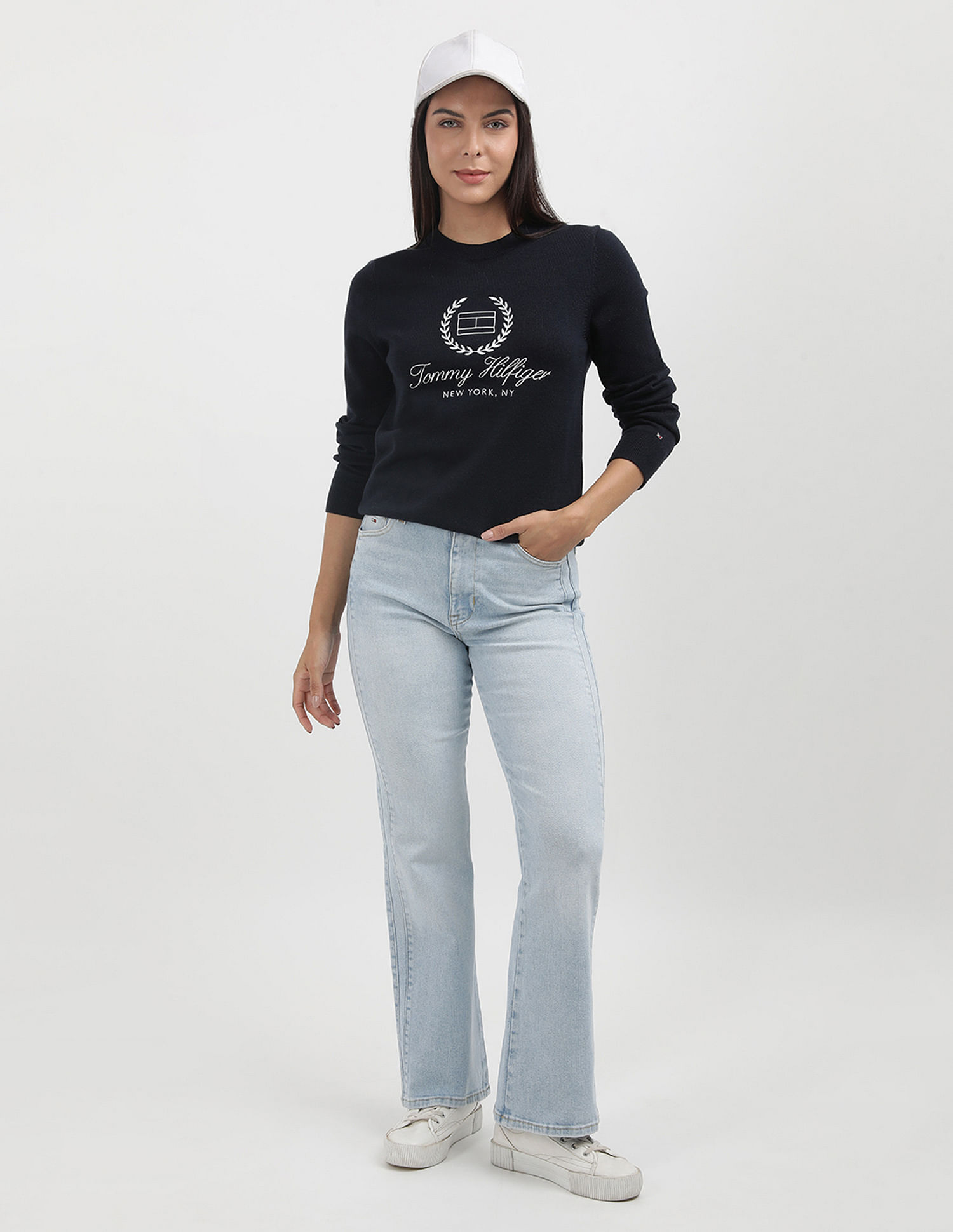 Tommy Hilfiger Reg Silver Laurel Sweater