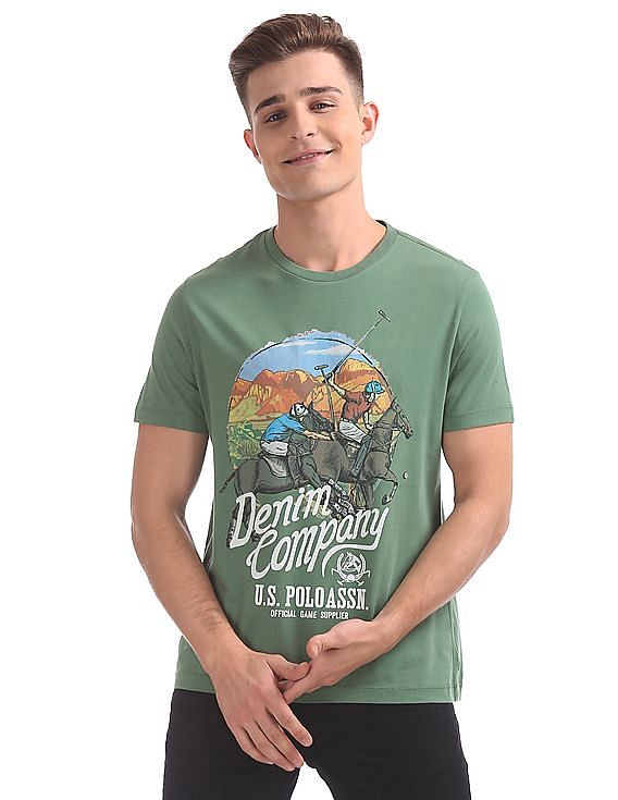 U.S. Polo Assn. Denim Co. Muscle Fit Printed T-Shirt