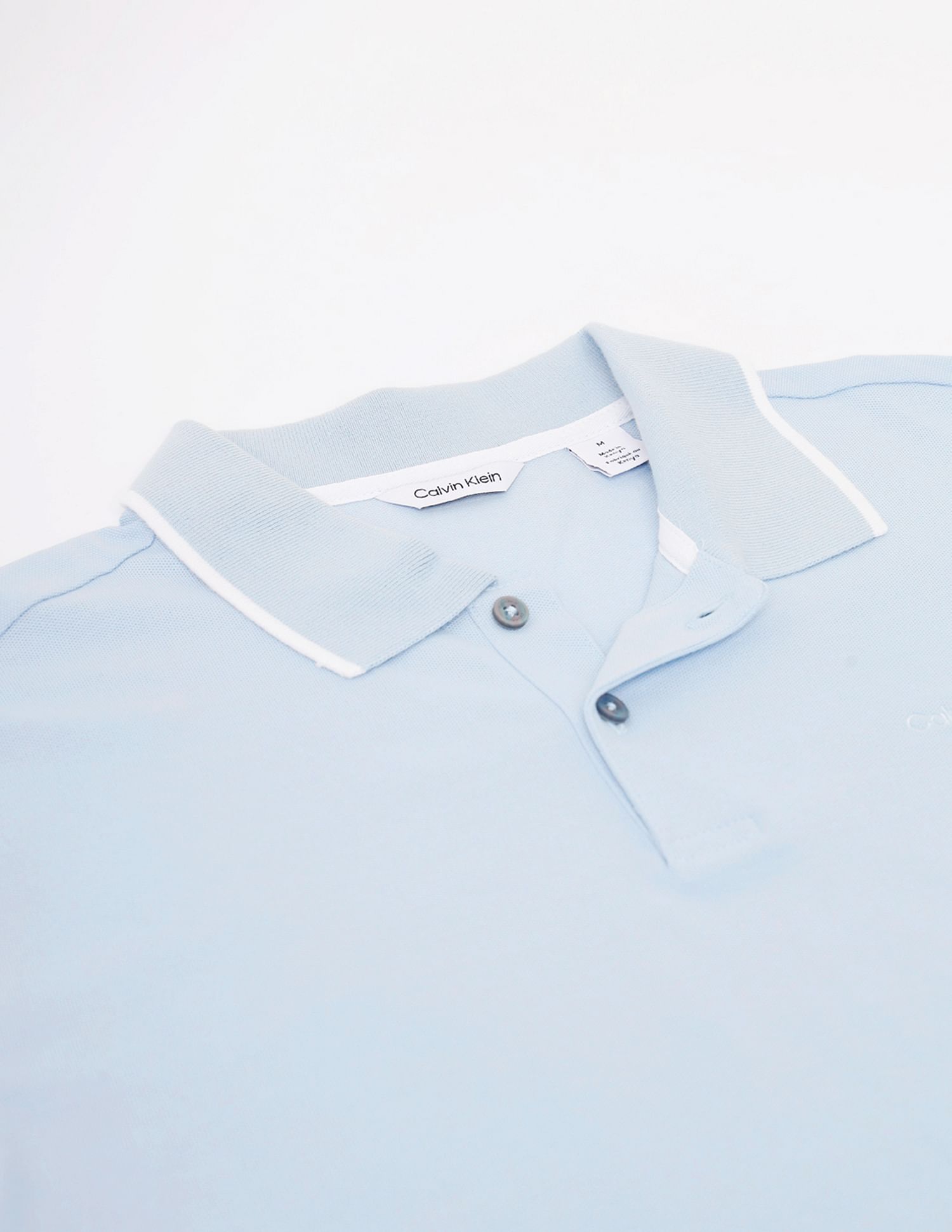 Calvin Klein Tipped Collar Stretch Solid Polo Shirt