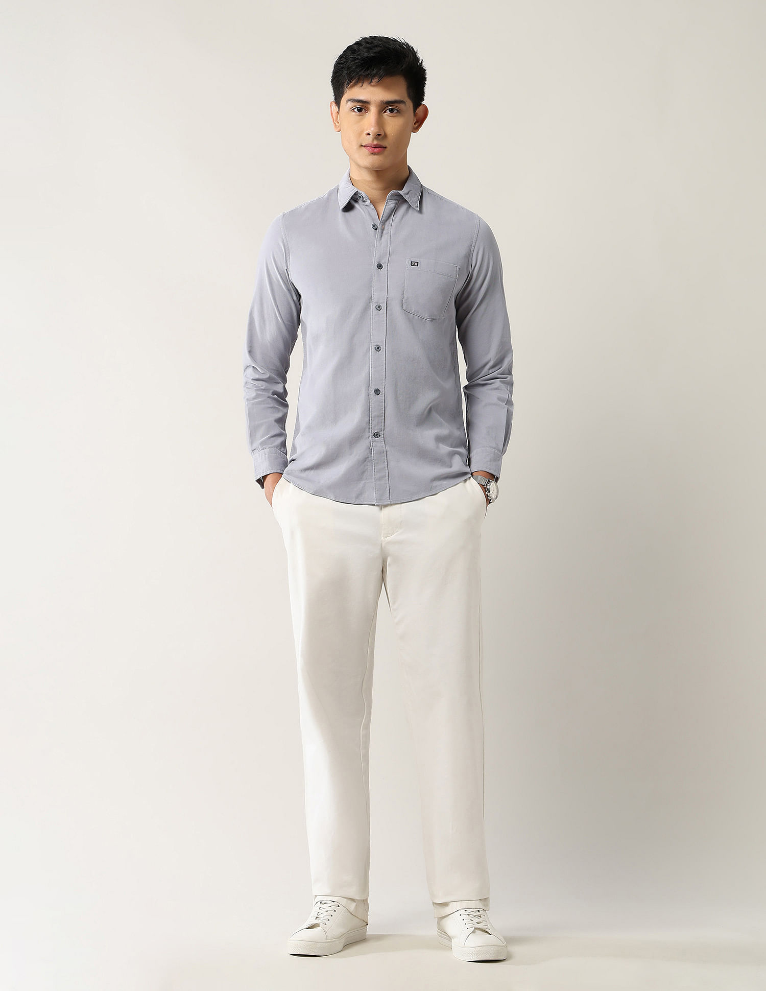 Arrow Sport Textured Pure Cotton Shirt