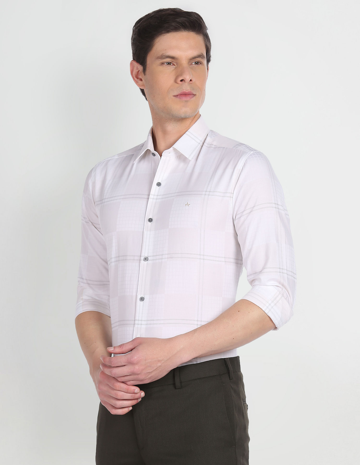 Arrow Newyork Tartan Check Cotton Formal Shirt
