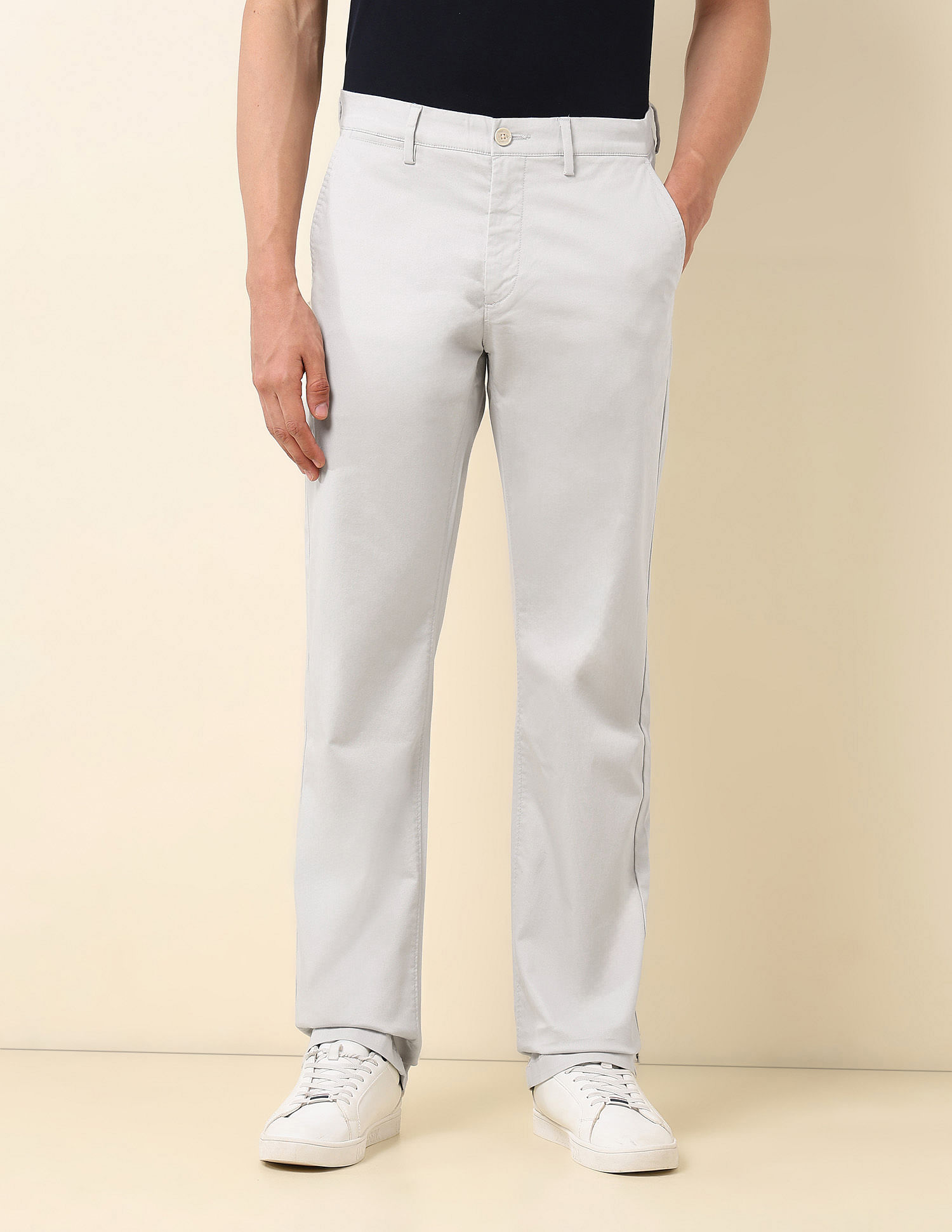 U.S. Polo Assn. Dobby Riley Straight Fit Trousers