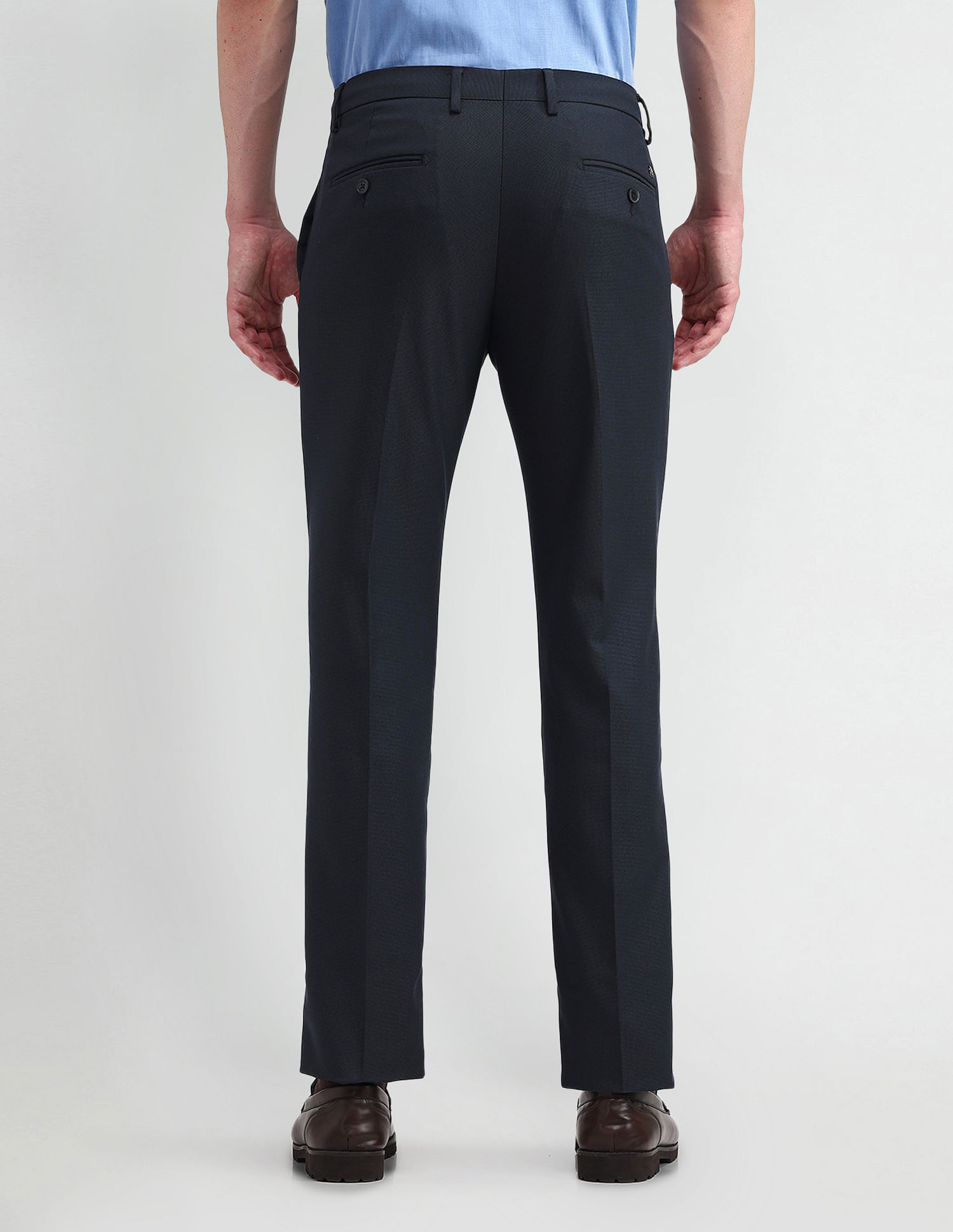 Arrow Mid Rise Slim Fit Trousers
