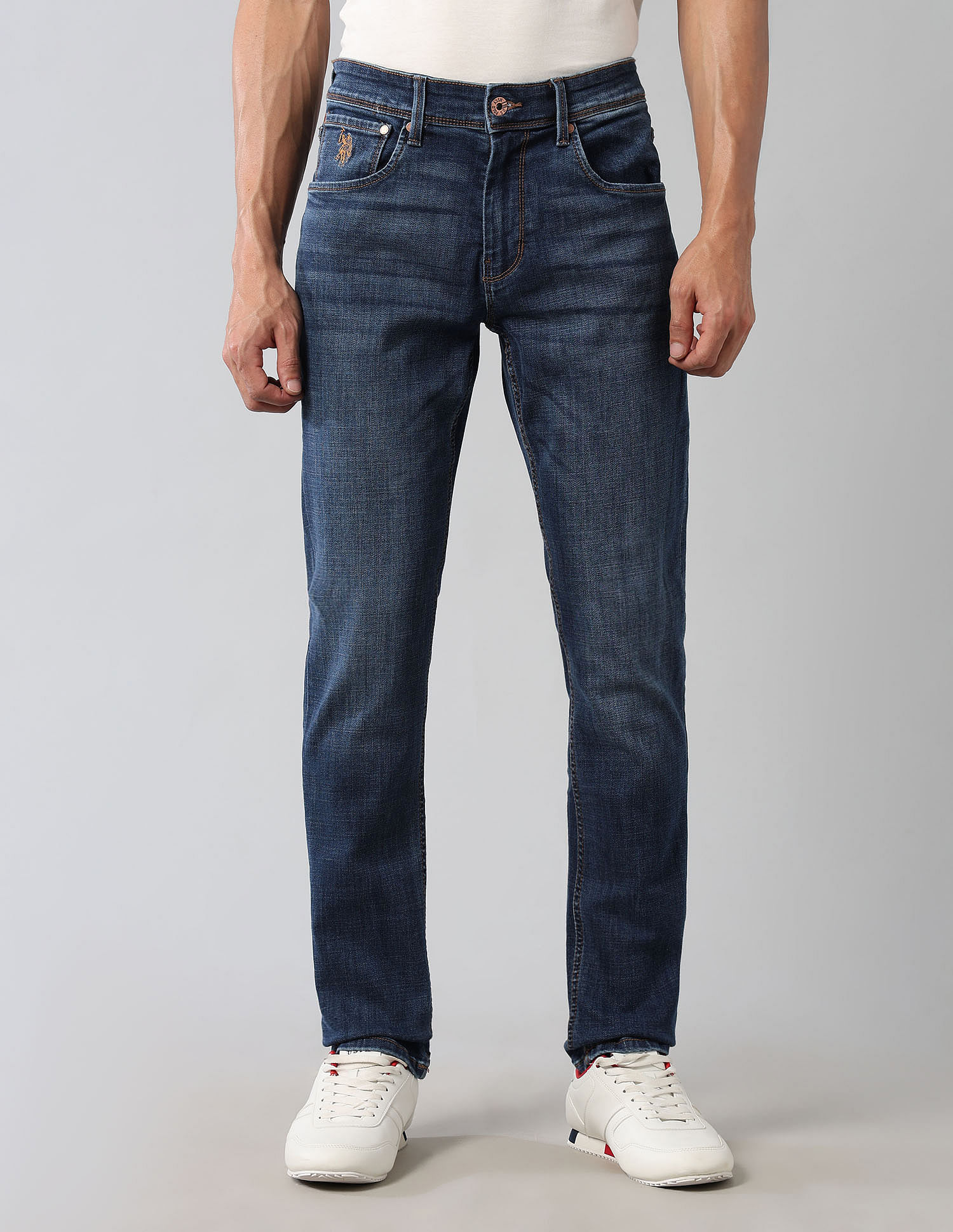 U.S. Polo Assn. Denim Co. Brandon Slim Tapered Fit Blue Ultra Soft Jeans