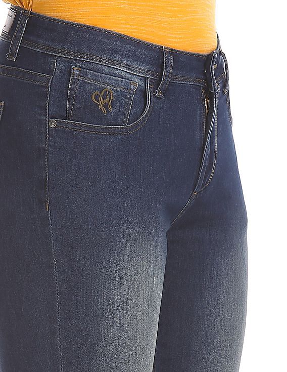 Flying Machine Women Skinny Fit Stone Wash Jeans