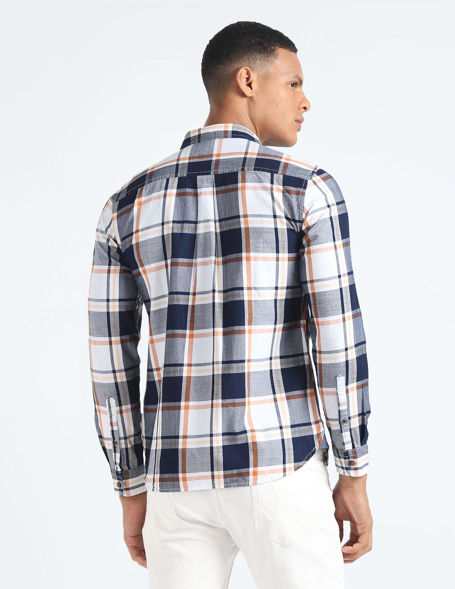 Flying Machine Tartan Check Twill Shirt