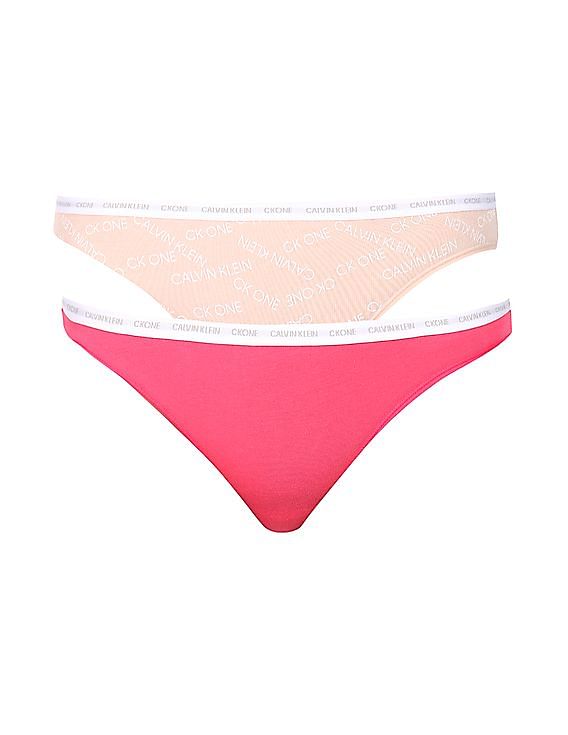 Panties Calvin Klein Bikini 2-Pack Pink/ Beige