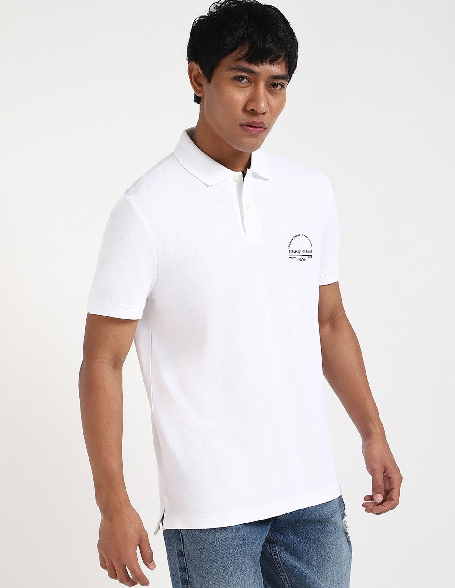Tommy Hilfiger Logo Regular-Fit Cotton Polo Shirt