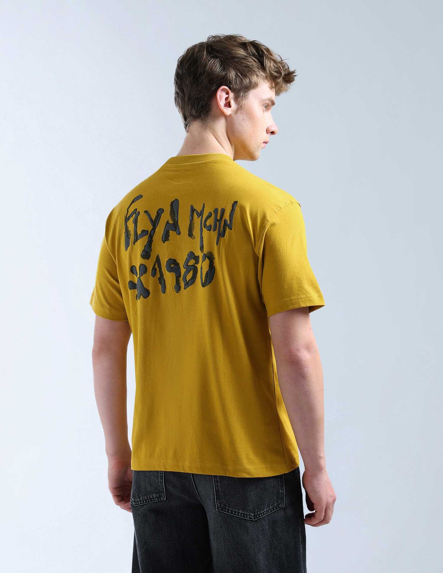 Flying Machine Typographic Printed Relaxed Fit T-Shirt