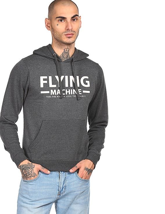 Buy Flying Machine Men Grey Long Sleeve 