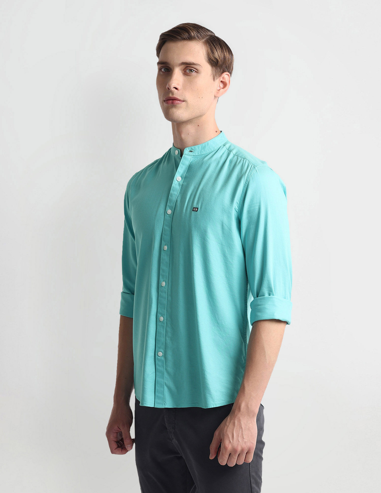 Arrow Sports Cotton Modal Slim Shirt