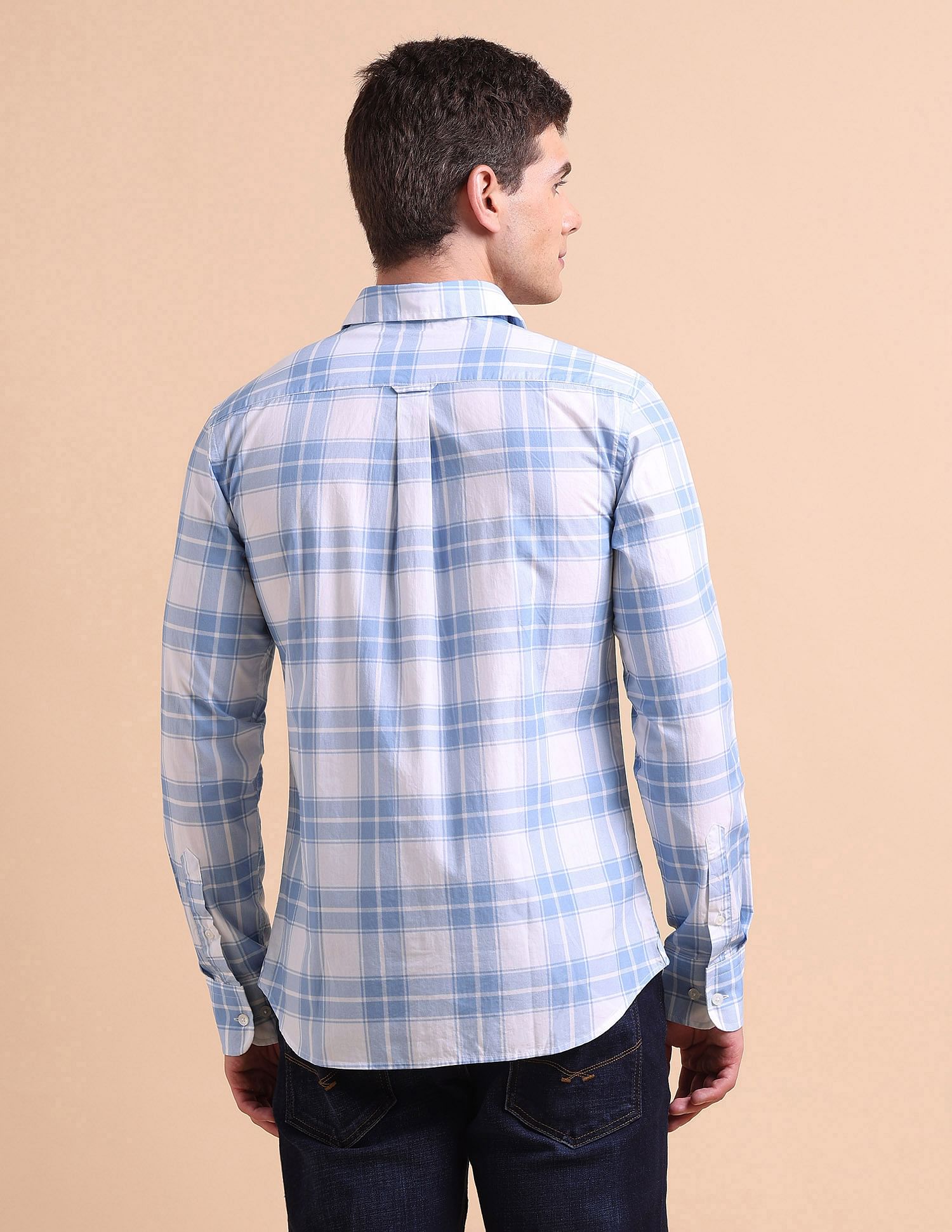 U.S. Polo Assn. Tailored Fit Grid Tattersall Checked Shirt