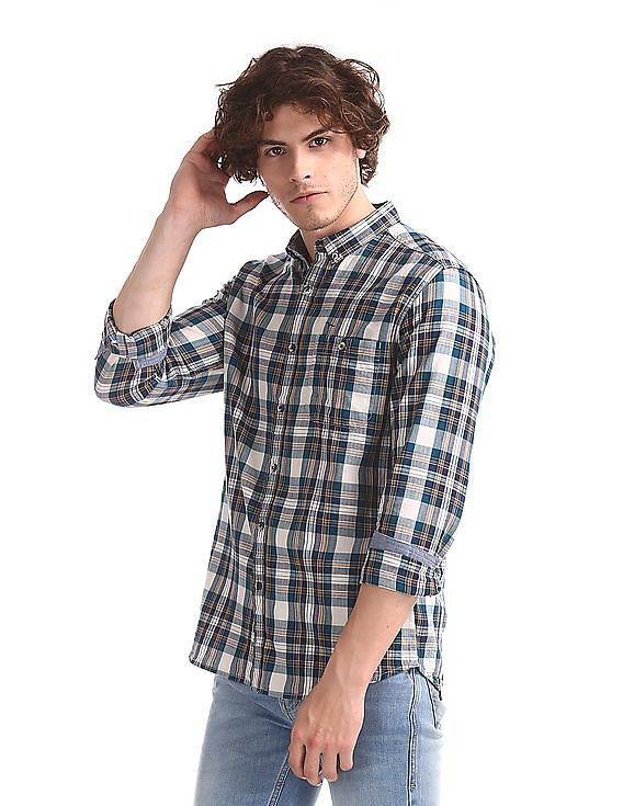 Flying Machine Regular Fit Button-Down Shirt