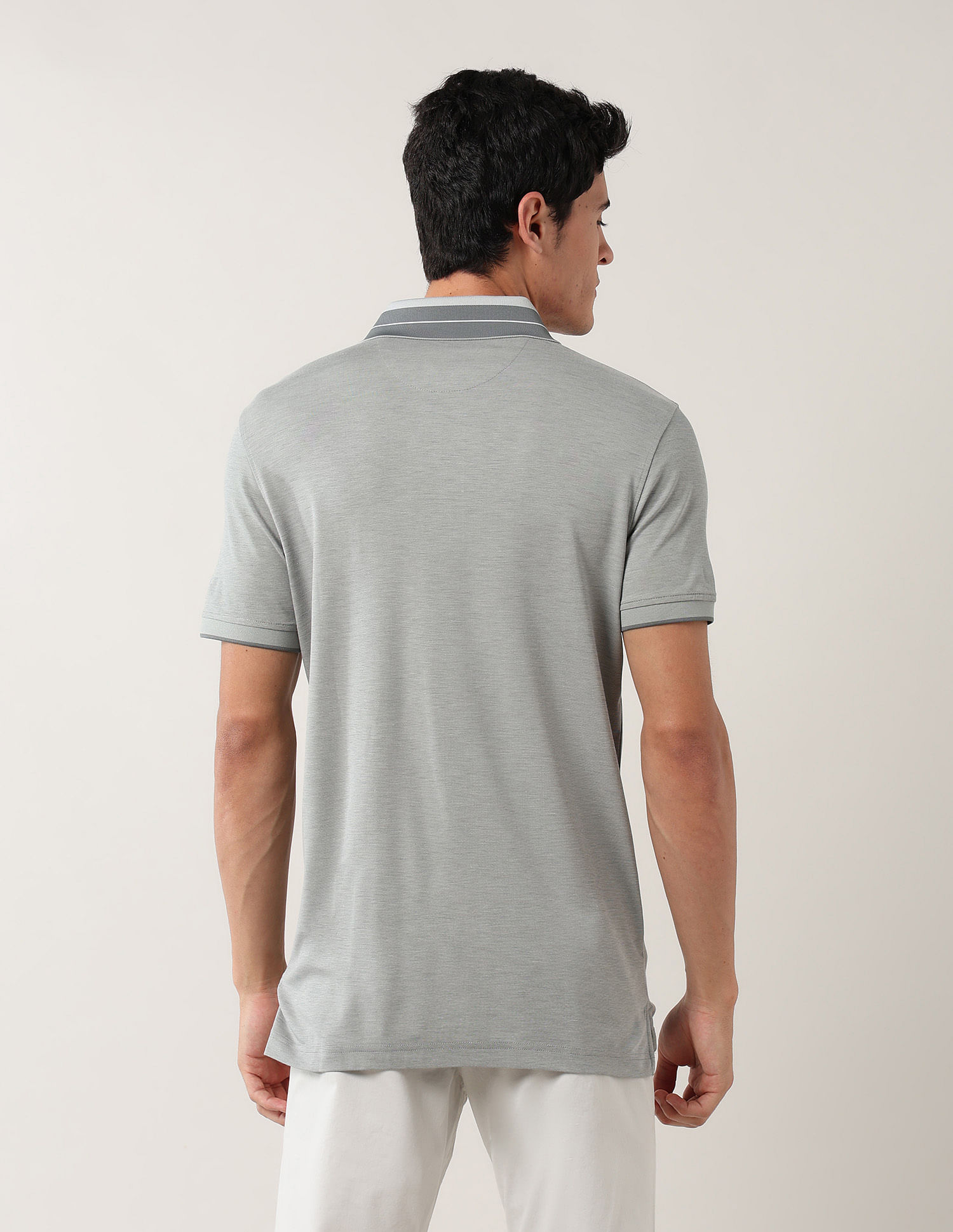 Arrow Solid Pure Cotton Polo Shirt