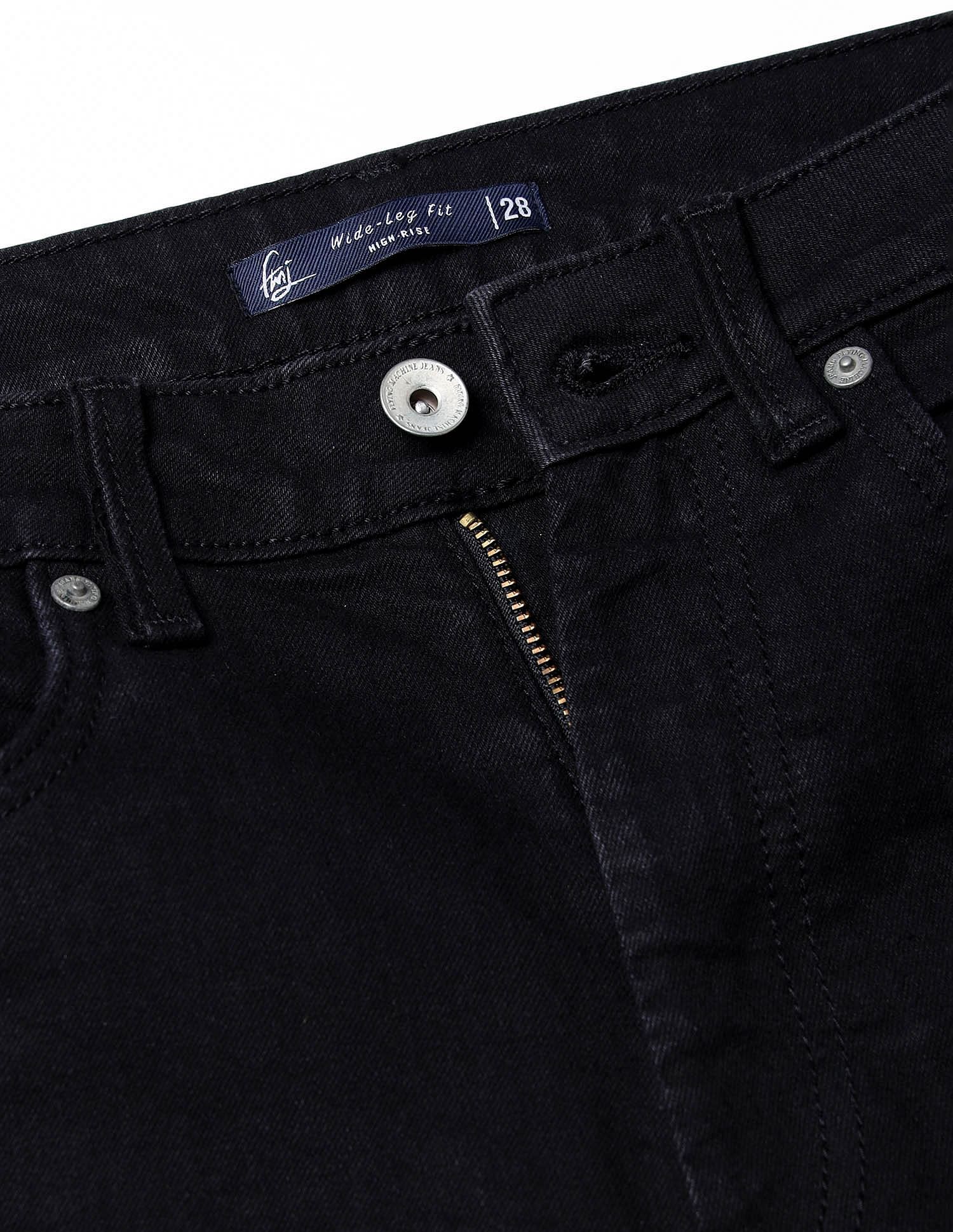Flying Machine Women High Rise Wide Leg Jeans