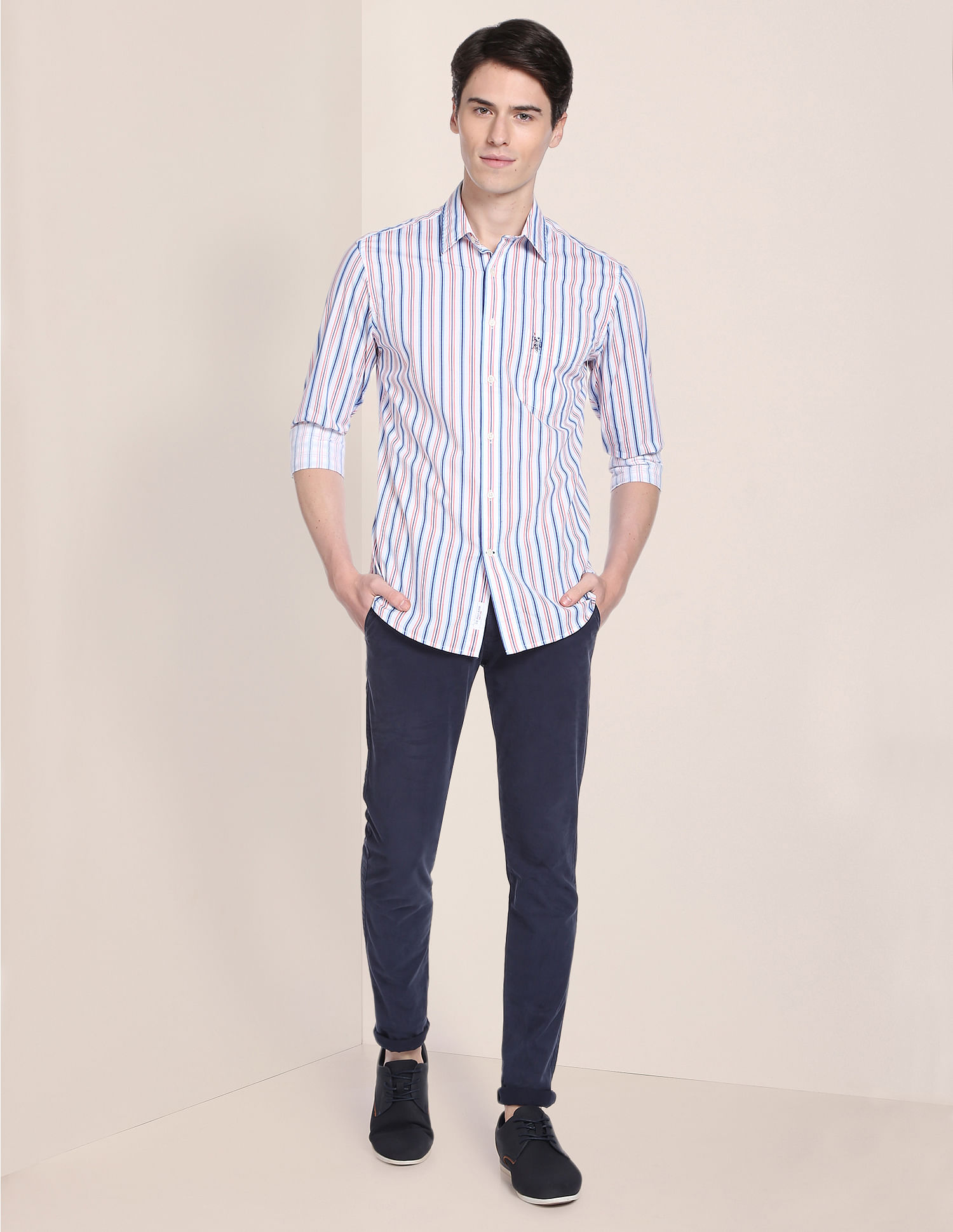 U.S. Polo Assn. Vertical Stripe Casual Shirt