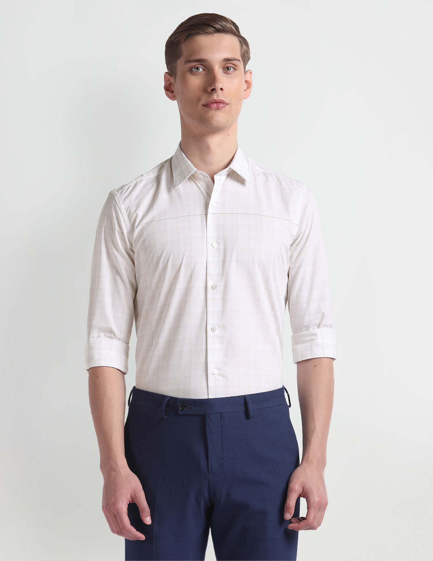 Arrow Newyork Tartan Check Cotton Shirt