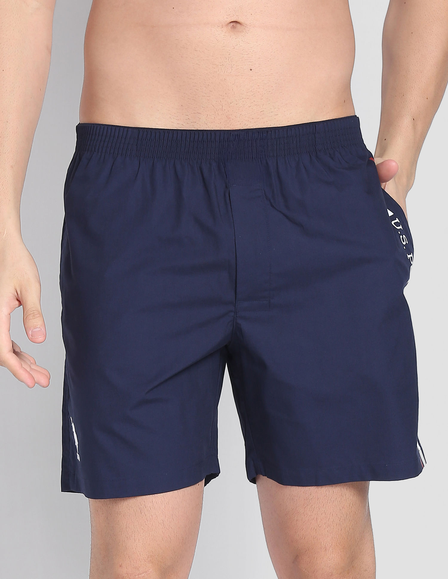 USPA Innerwear Brand Stripe Dual Pocket IYAX Boxers - Pack Of 1