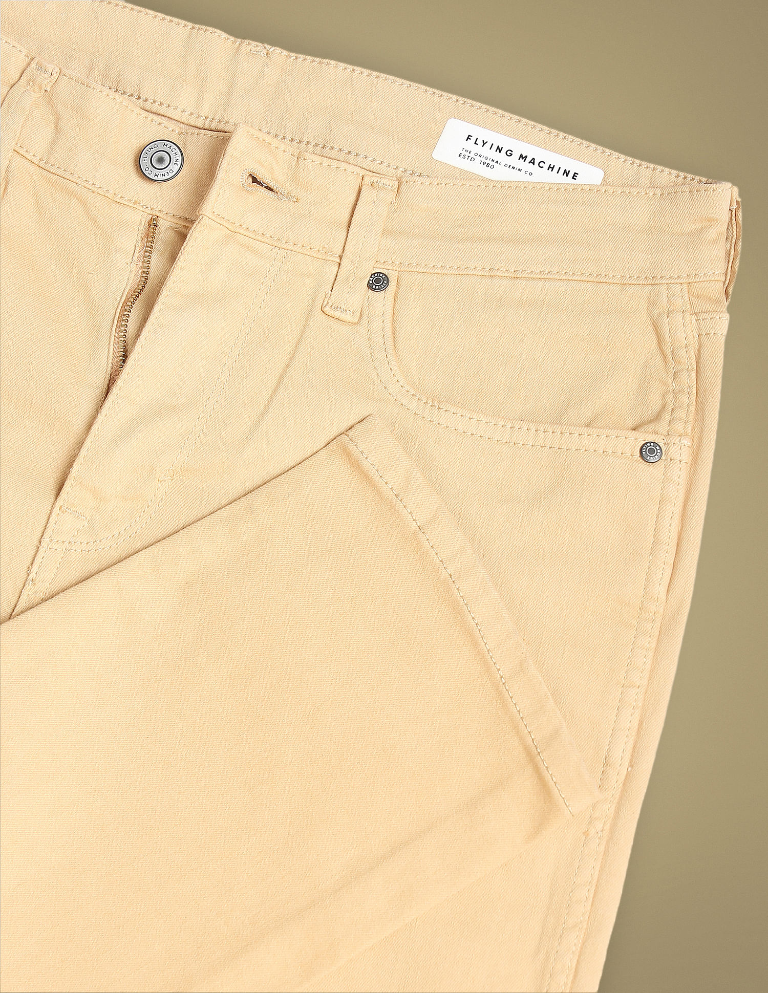 Flying Machine Freddie Straight Fit Twill Coloured Jeans