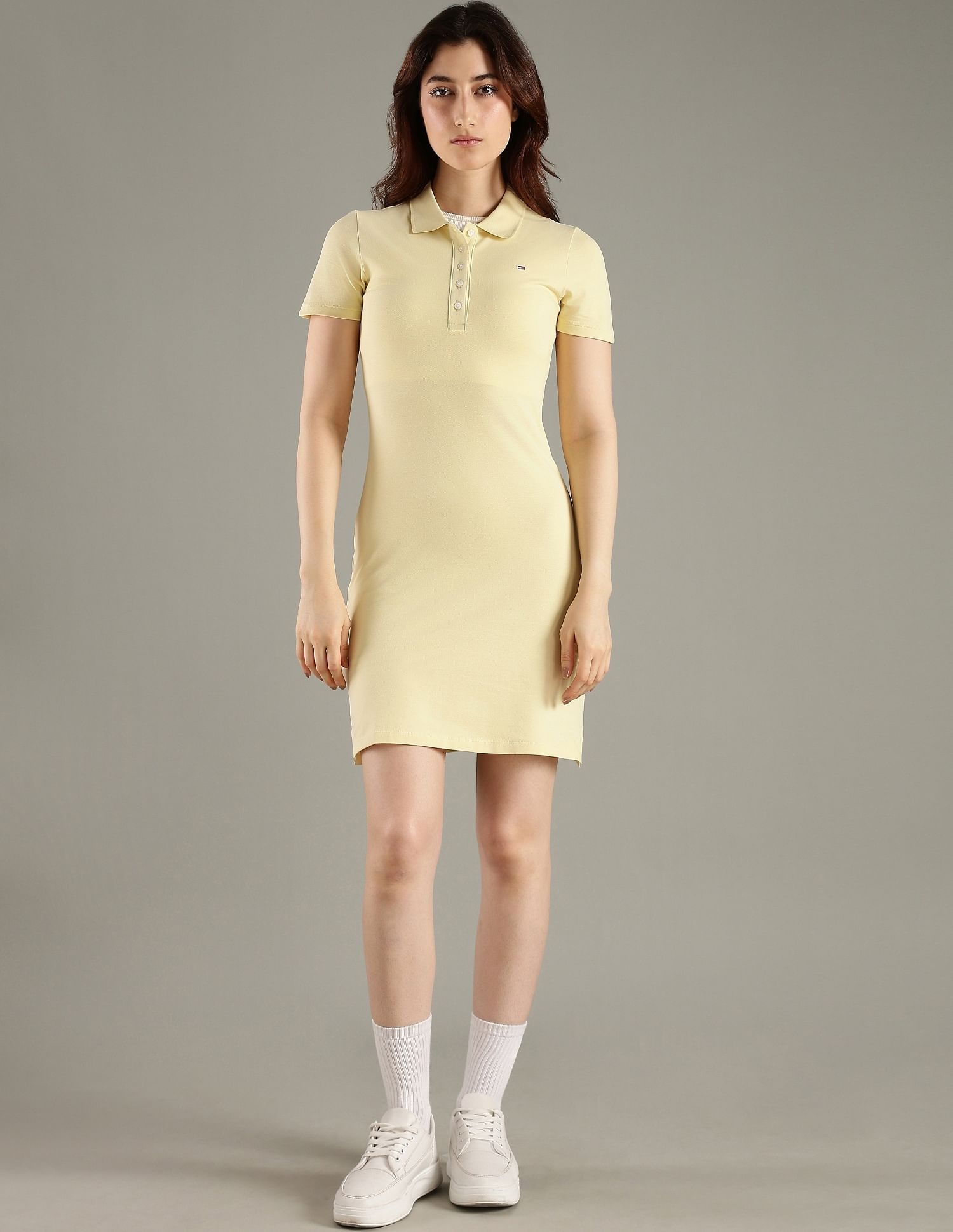 Tommy Hilfiger Cotton Polo Collar T-Shirt Dress
