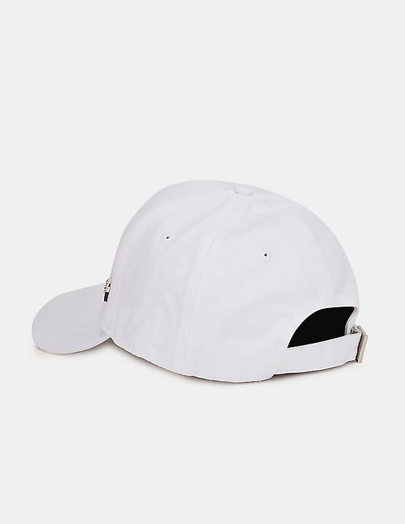 Buy Calvin Klein Men White Side Logo Cotton Twill Cap
