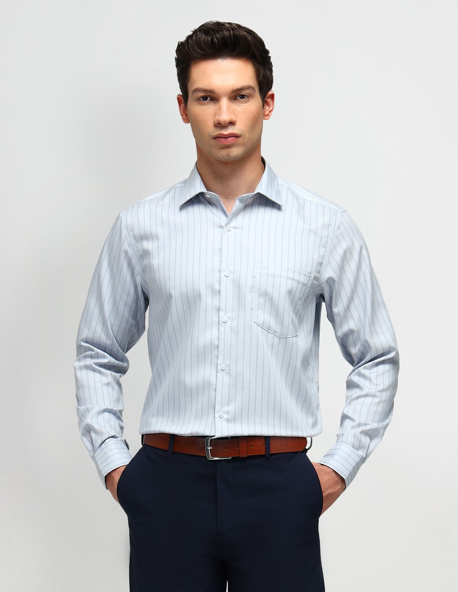 Arrow Dobby Vertical Striped Shirt