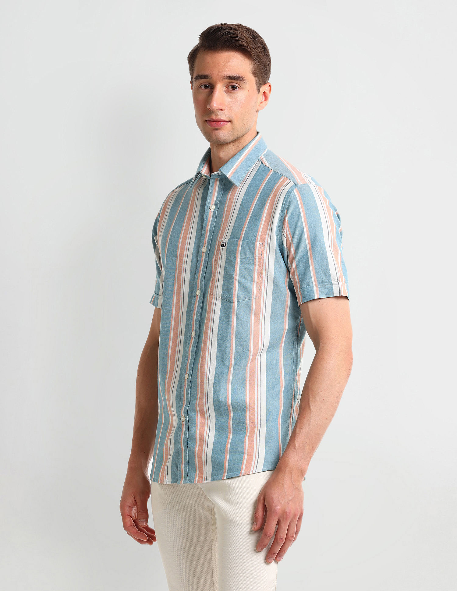 Arrow Sport Cutaway Collar Cotton Shirt