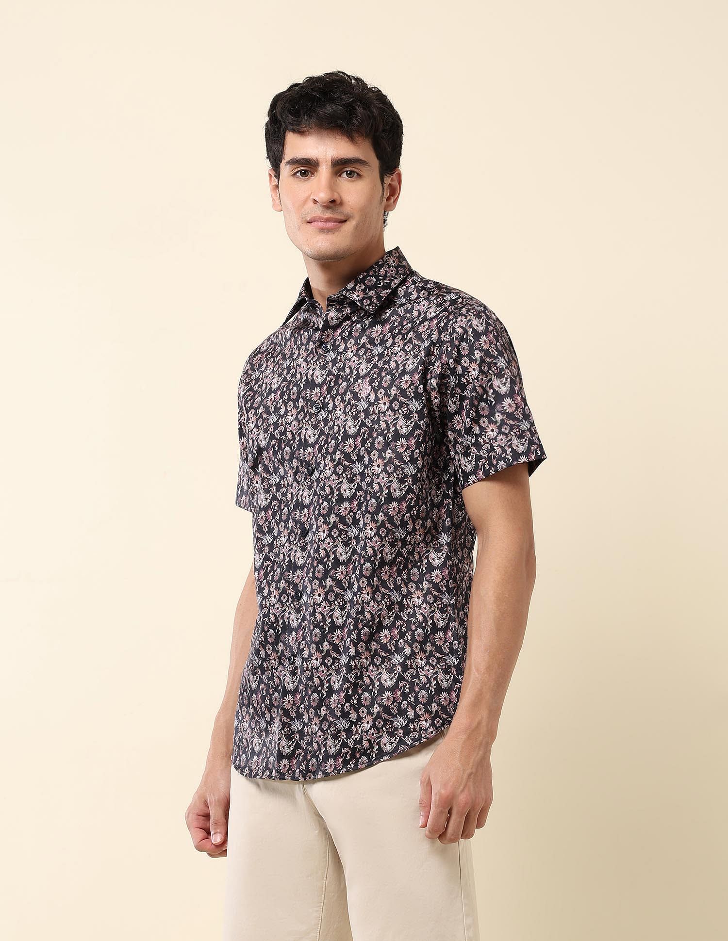 U.S. Polo Assn. Floral Printed Pure Cotton Shirt