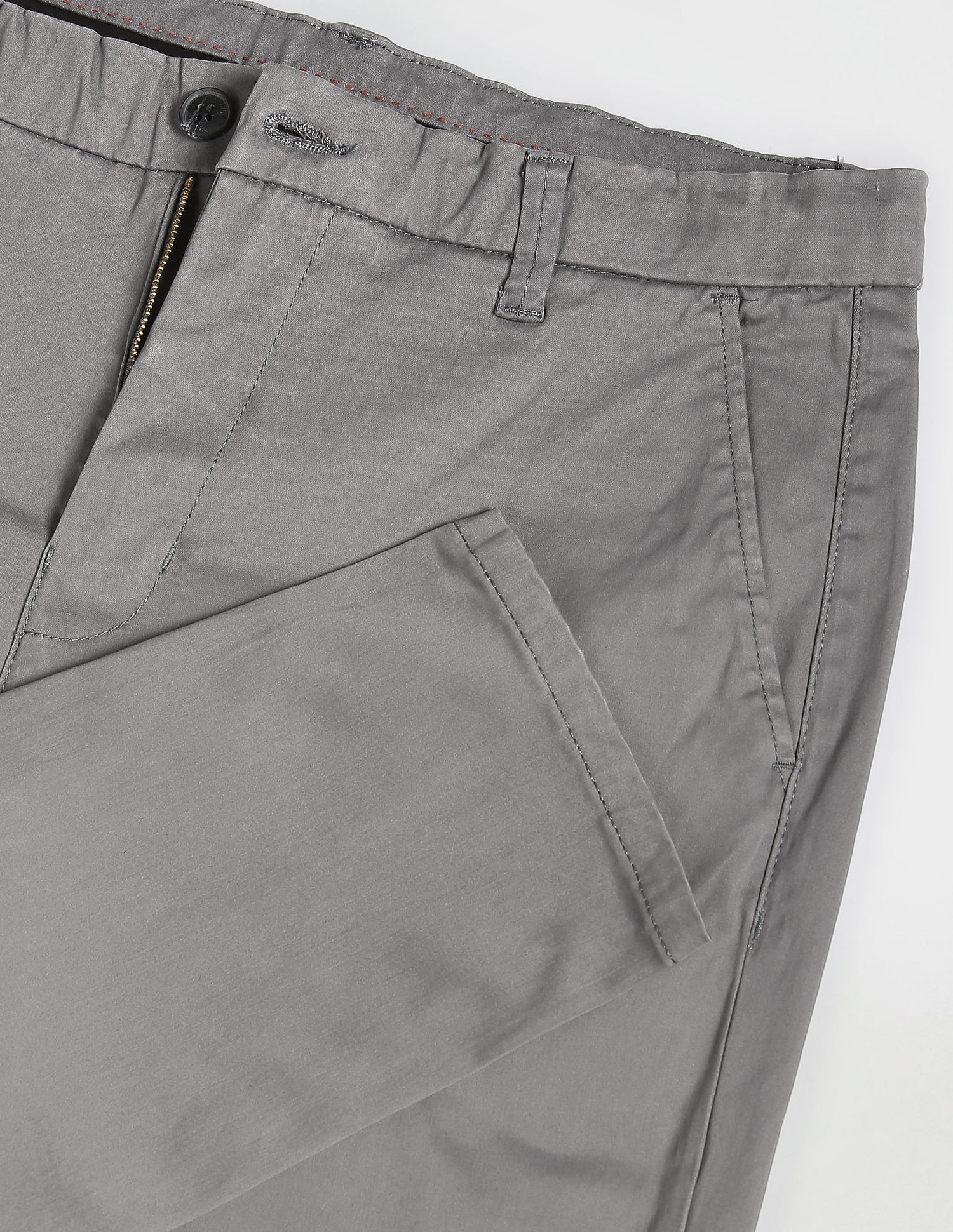 Flying Machine Mid Rise Slim Tapered Trousers