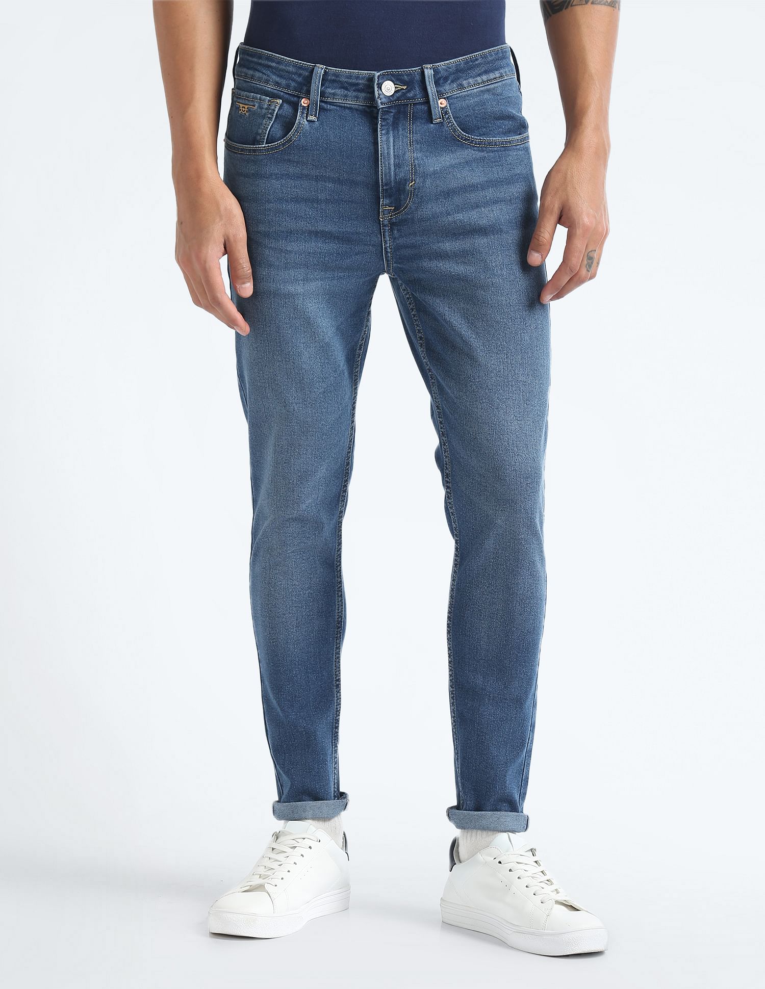 Flying Machine Morrison Skinny Cropped Jeans