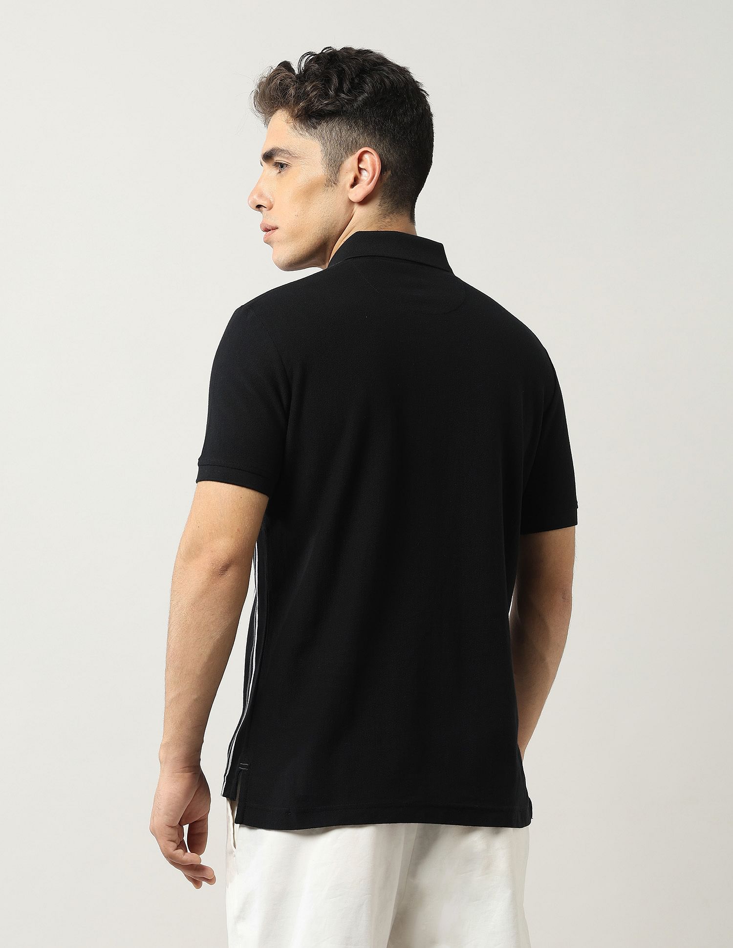Arrow Sport Vertical Striped Regular Fit Polo Shirt