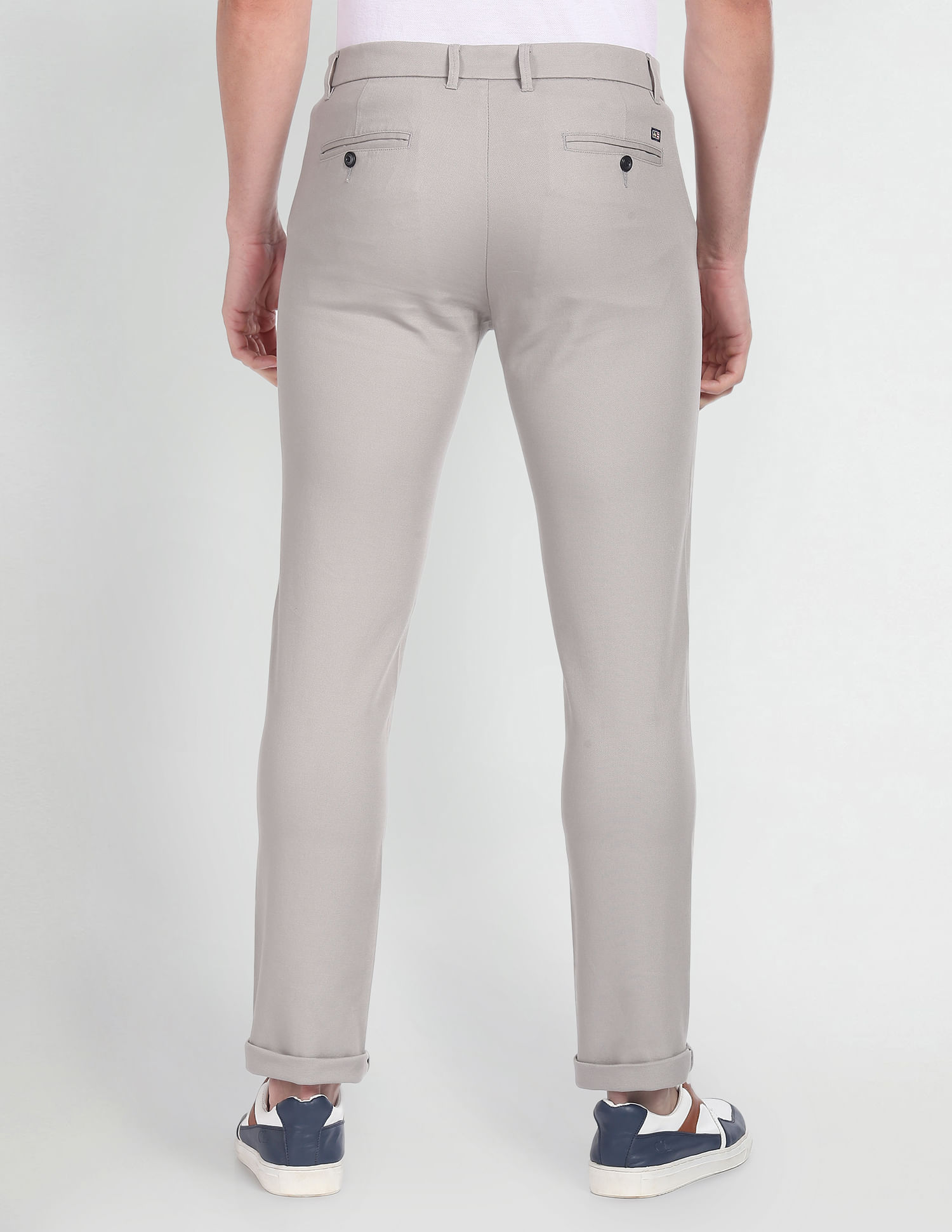 Arrow Sports Low Rise Slim Fit Trousers