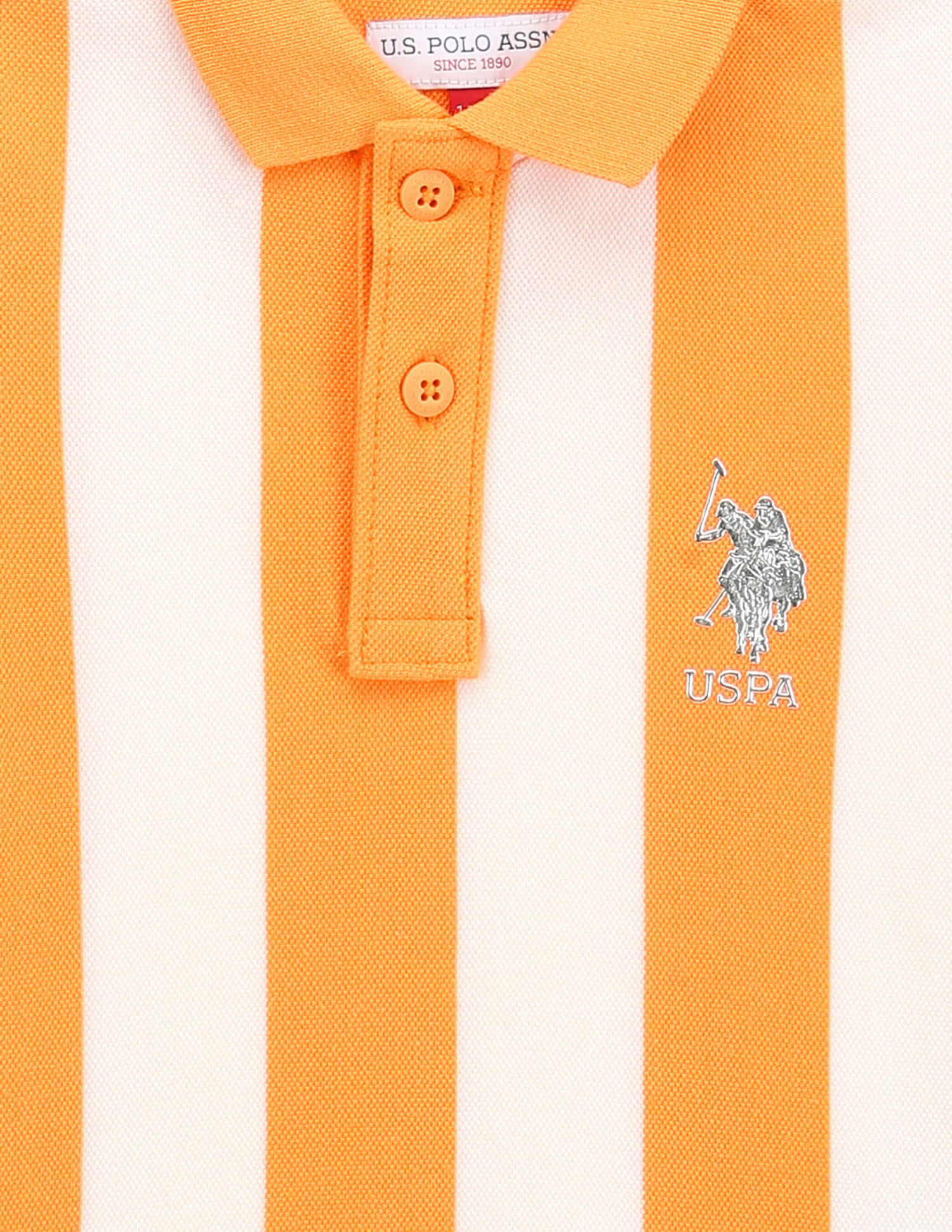 U.S. Polo Assn. Kids Boys Vertical Striped Polo Shirt