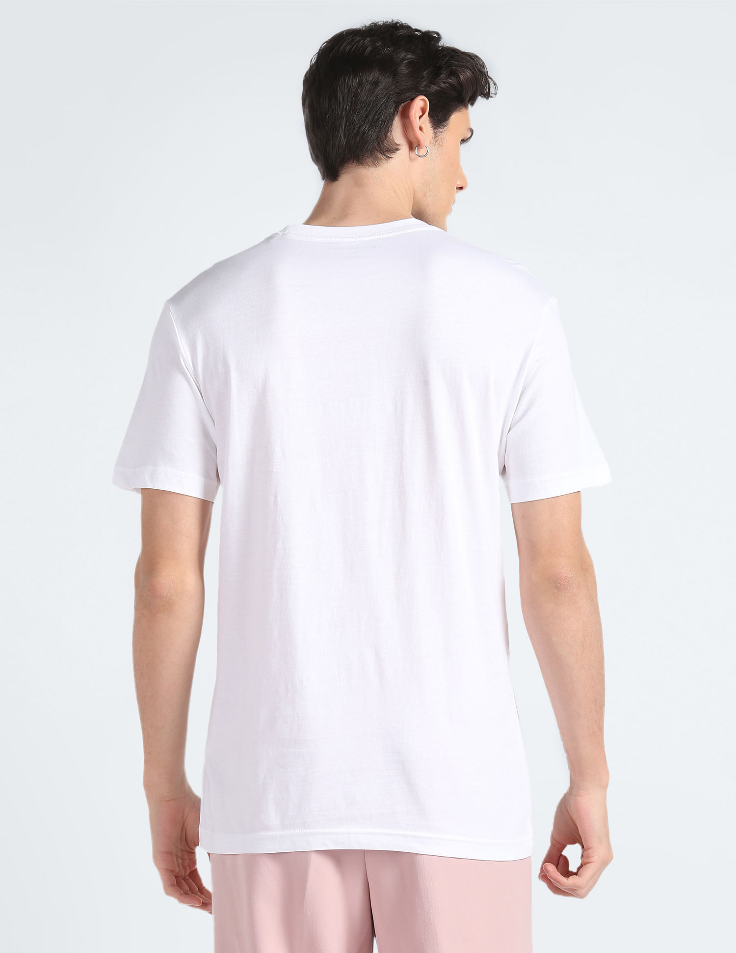 Calvin Klein Transitional Cotton Solid Monogram T-Shirt