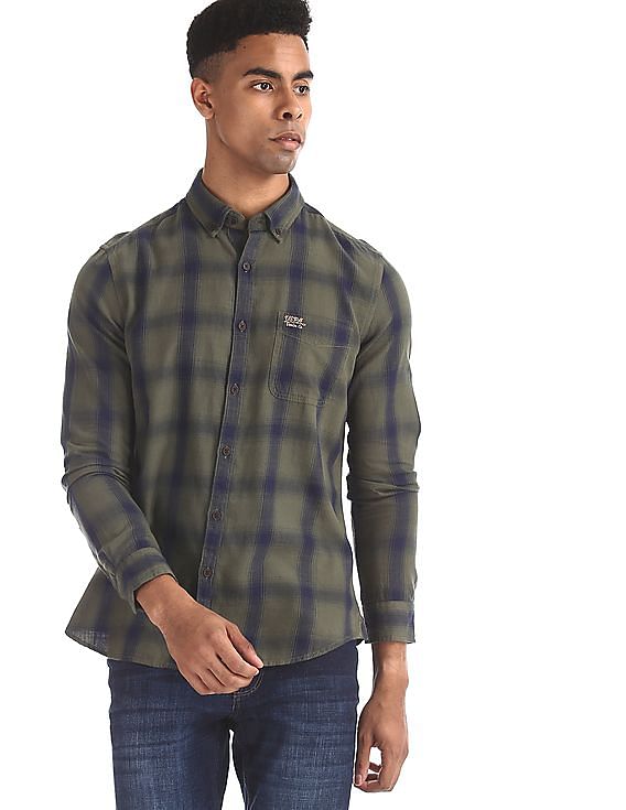 U.S. Polo Assn. Denim Co. Button Down Collar Check Shirt
