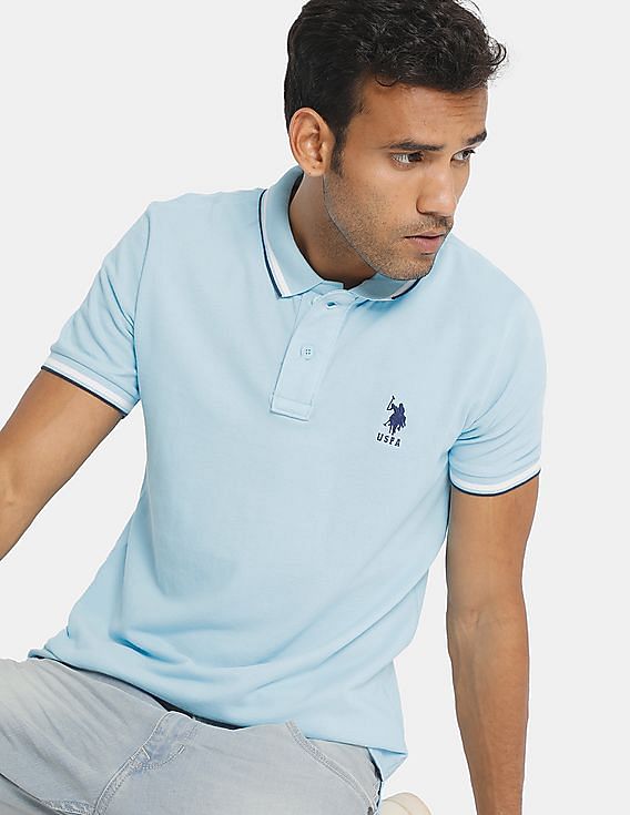 us polo sky blue t shirt