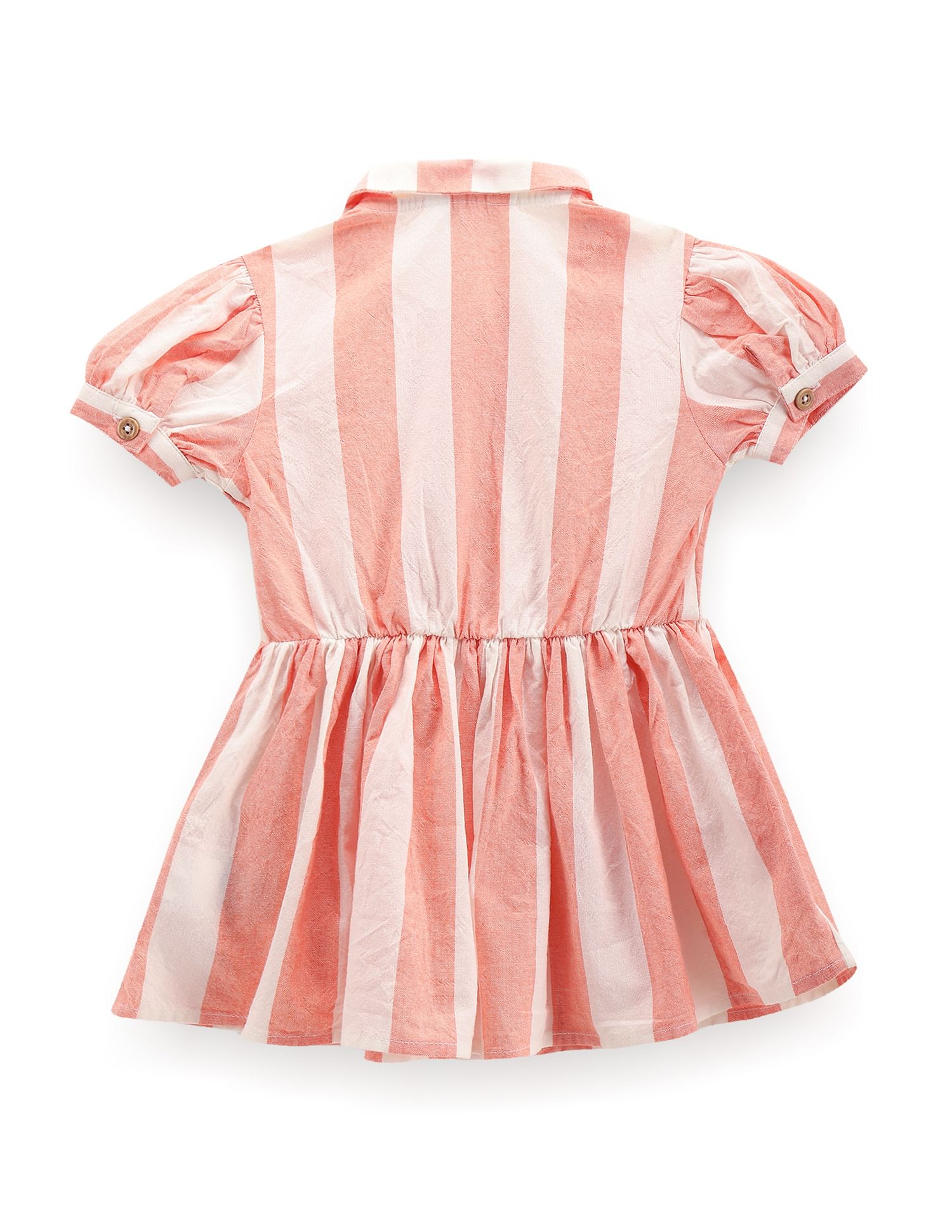 U.S. Polo Assn. Kids Girls Peter Pan Collar Shirt Dress