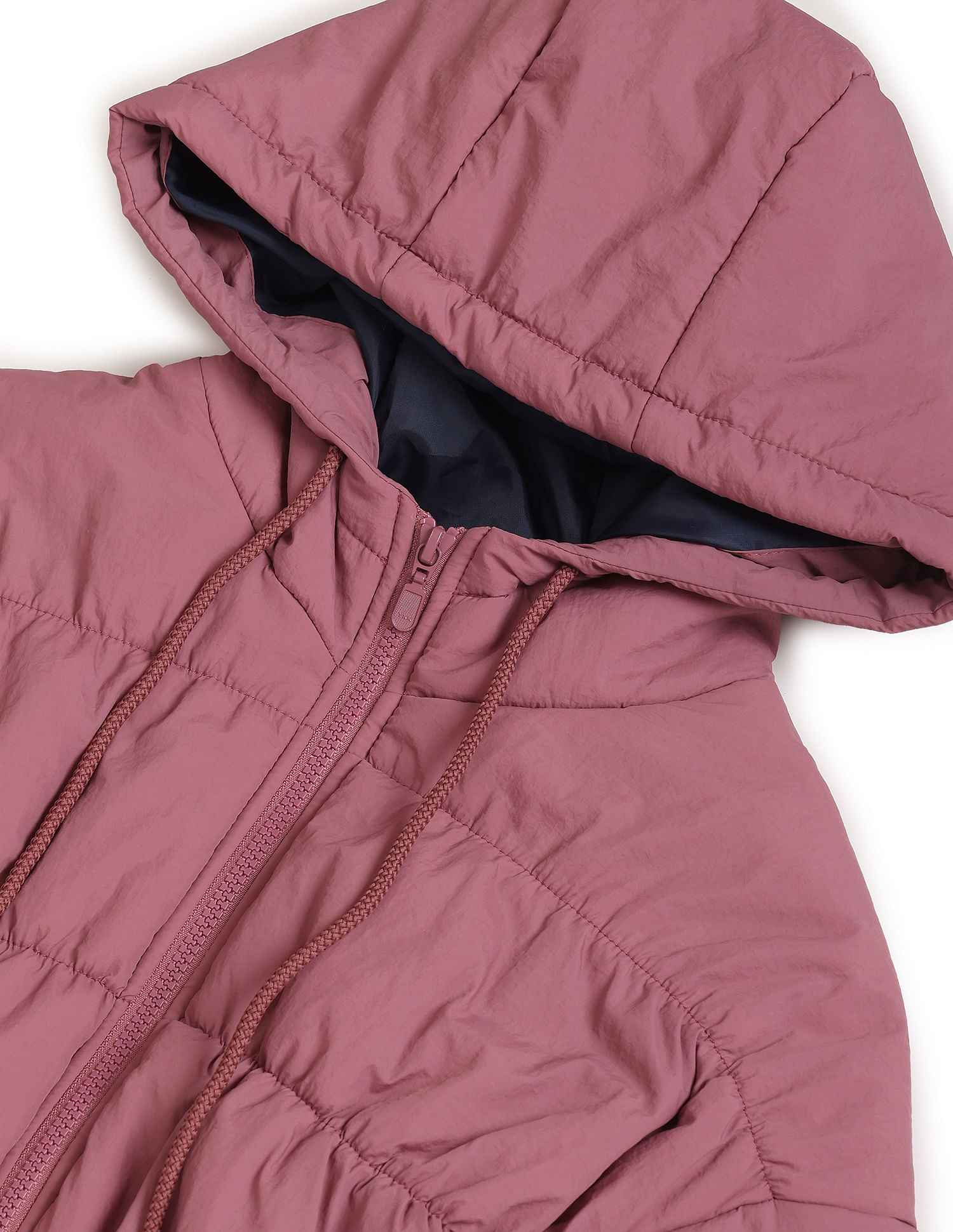 Buy U.S. Polo Assn. Women Detachable Hood Solid Cropped Jacket - NNNOW.com