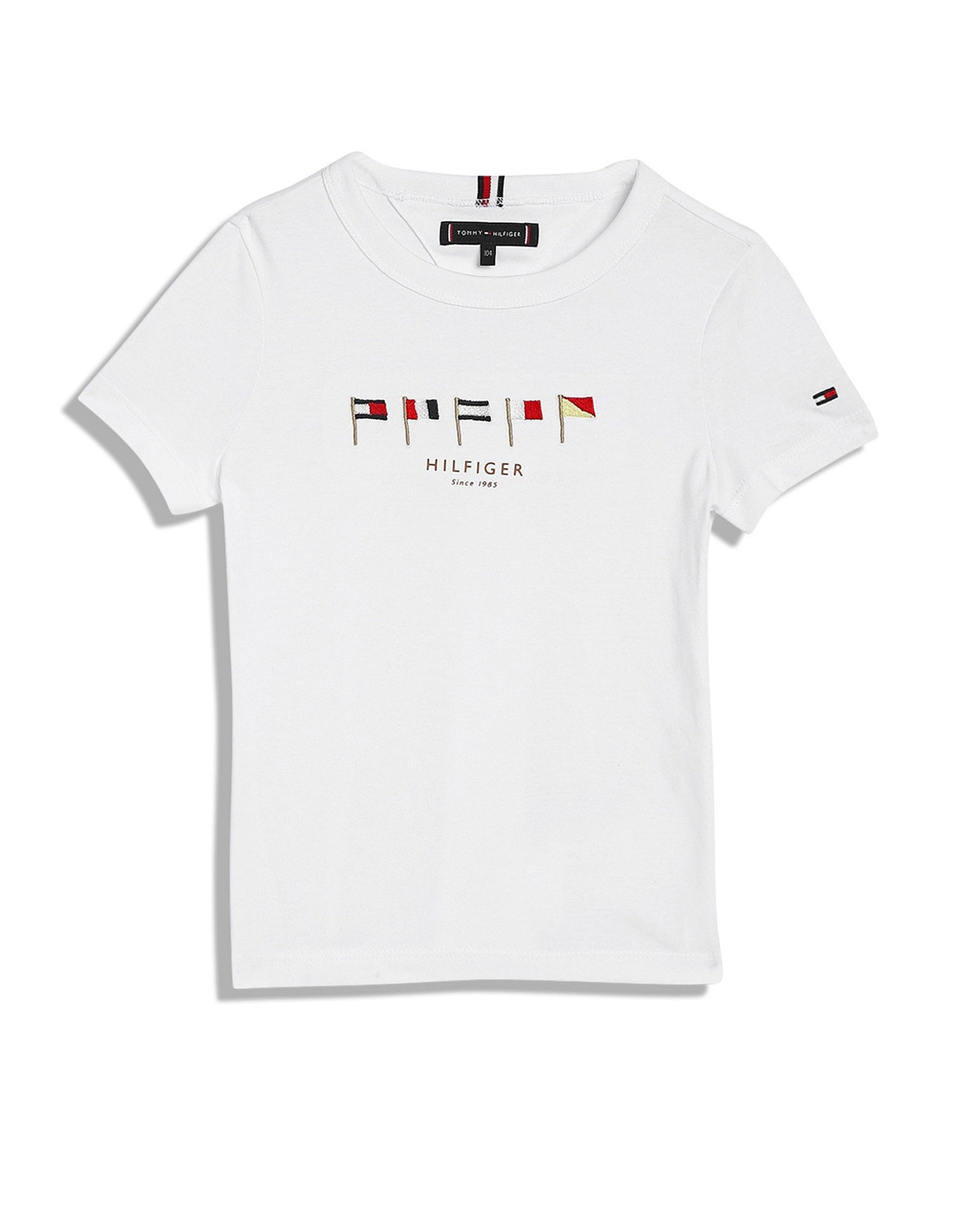 Tommy Hilfiger Kids Boys Logo Regular-Fit Cotton T-Shirt
