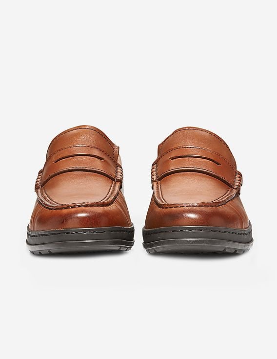Cole Haan Hamlin Traveler Leather Penny Loafers Buy Cole Haan Men Brown Hamlin Traveler Penny Loafer - NNNOW.com main image 3