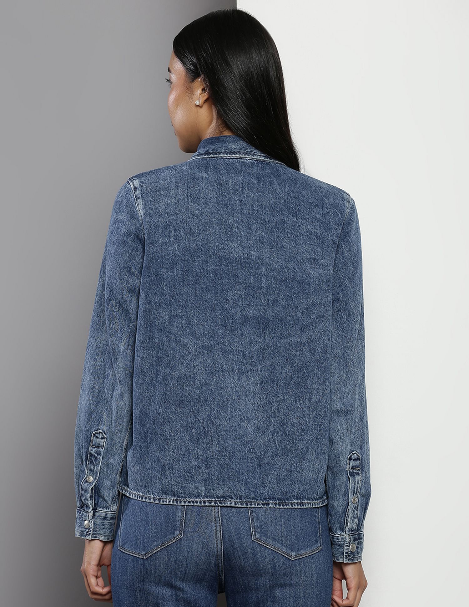 Buy Calvin Klein Washed Denim Shirt - NNNOW.com