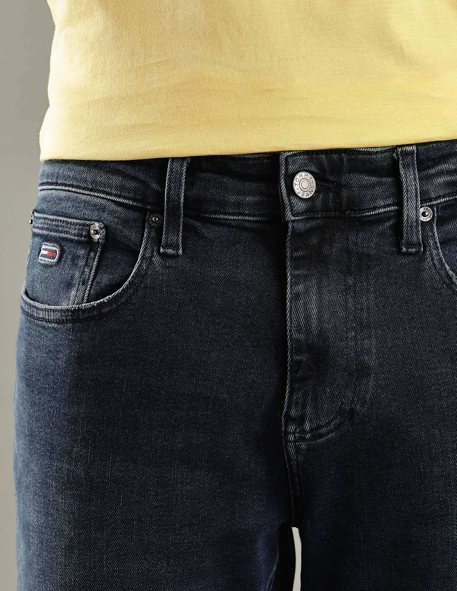 Tommy Hilfiger Light-Wash Slim-Fit Low Rise Jeans