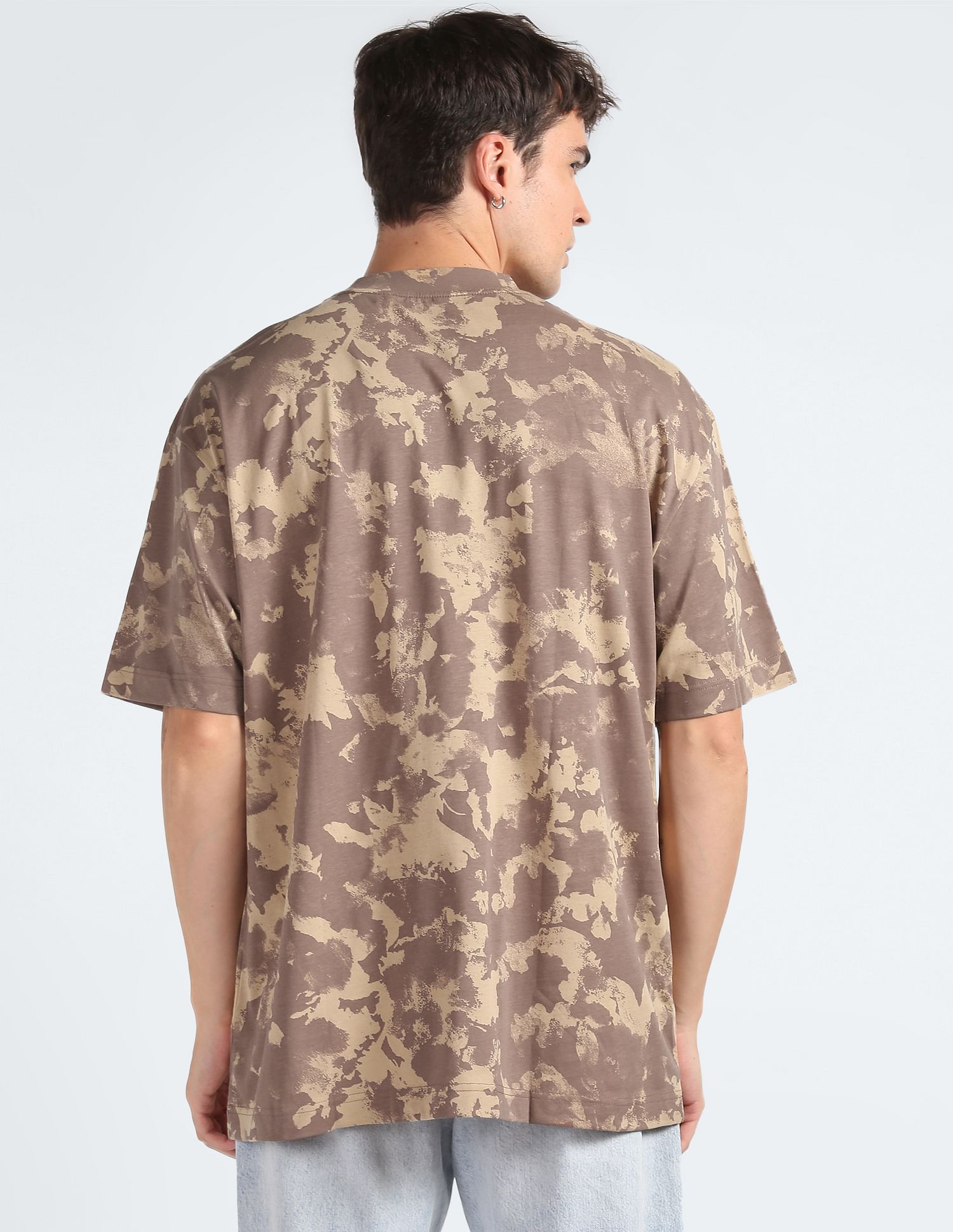 Calvin Klein Jeans Camouflage Print Cotton T-Shirt