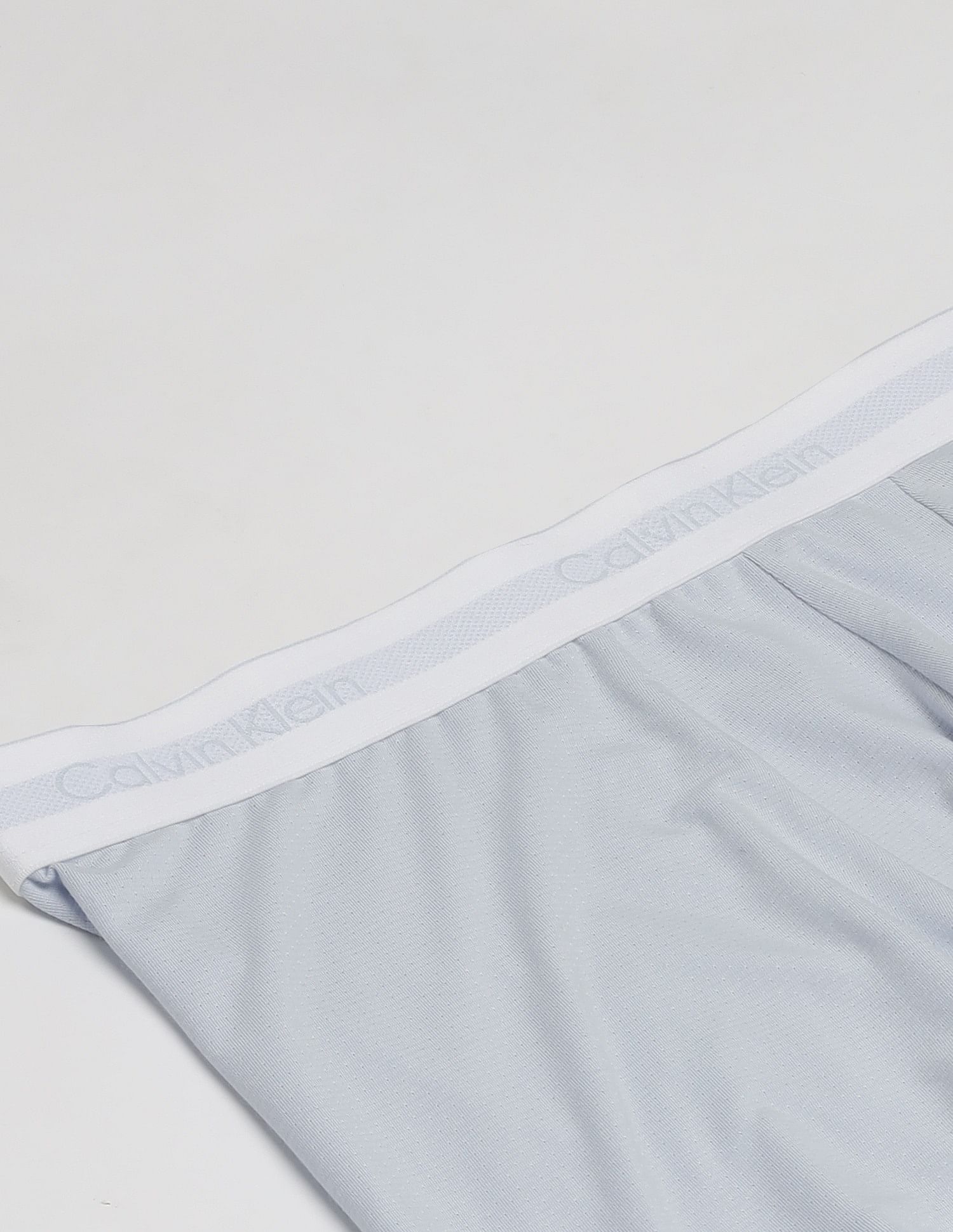 Calvin Klein Underwear Low Rise Solid Blue Trunks