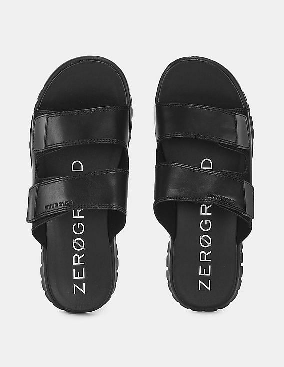 Cole Haan 2.Zerogrand Multi Strap Sandal Men's Sandals Black Leather/Black  | Mens sandals fashion, Sandals, Strap sandals