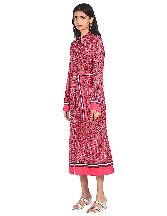 tommy hilfiger pink shirt dress Classic Fit Stretch Cotton Polo Dress