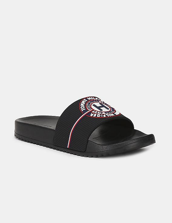 Black tommy best sale hilfiger sliders