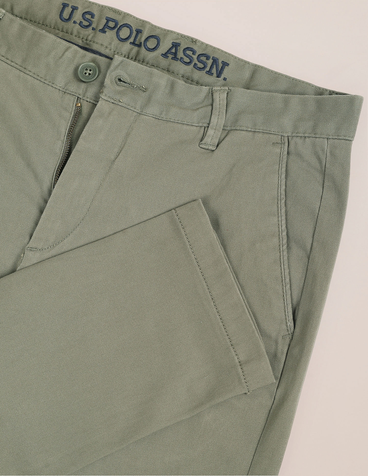 U.S. Polo Assn. Austin Trim Regular Fit Structured Trousers