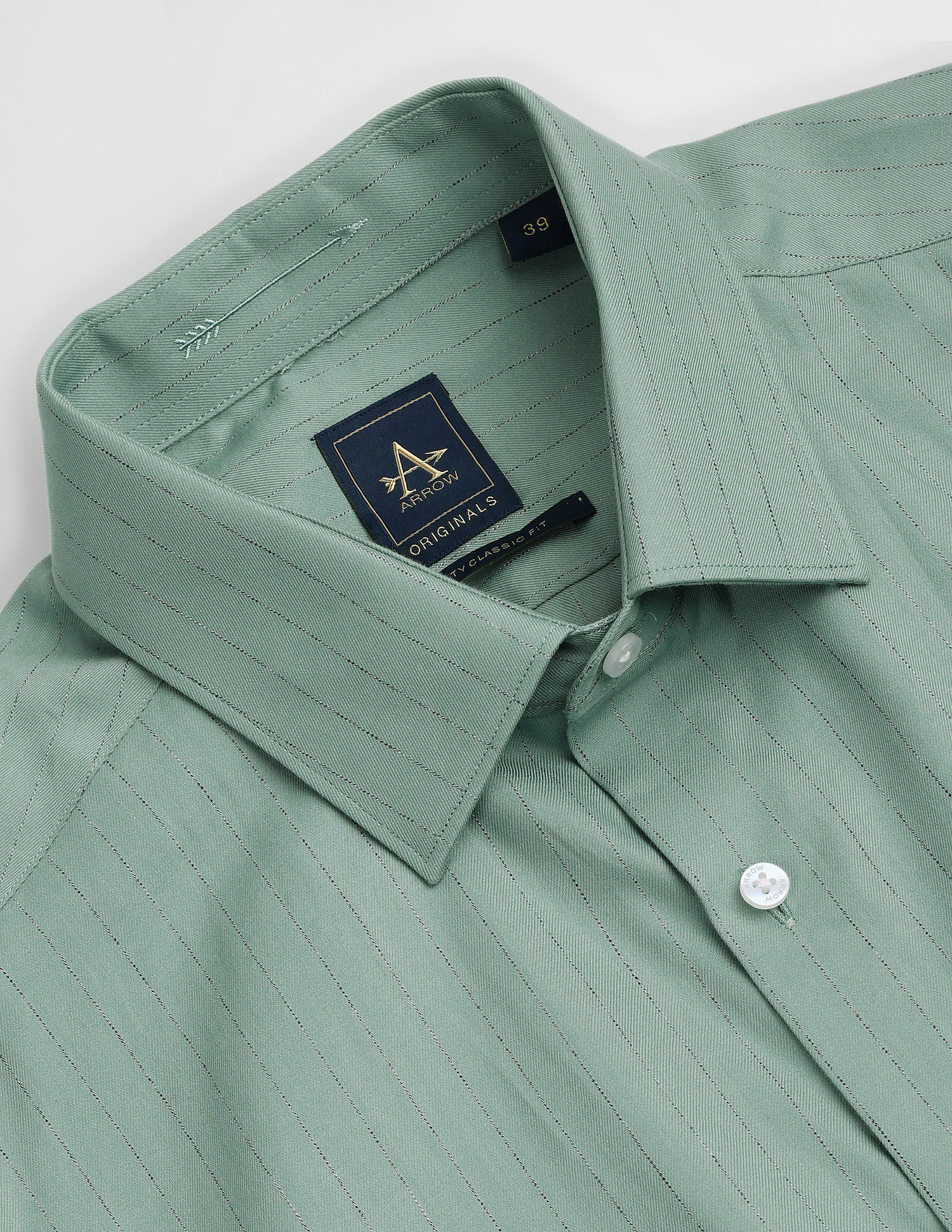 Arrow Vertical Stripe Twill Shirt